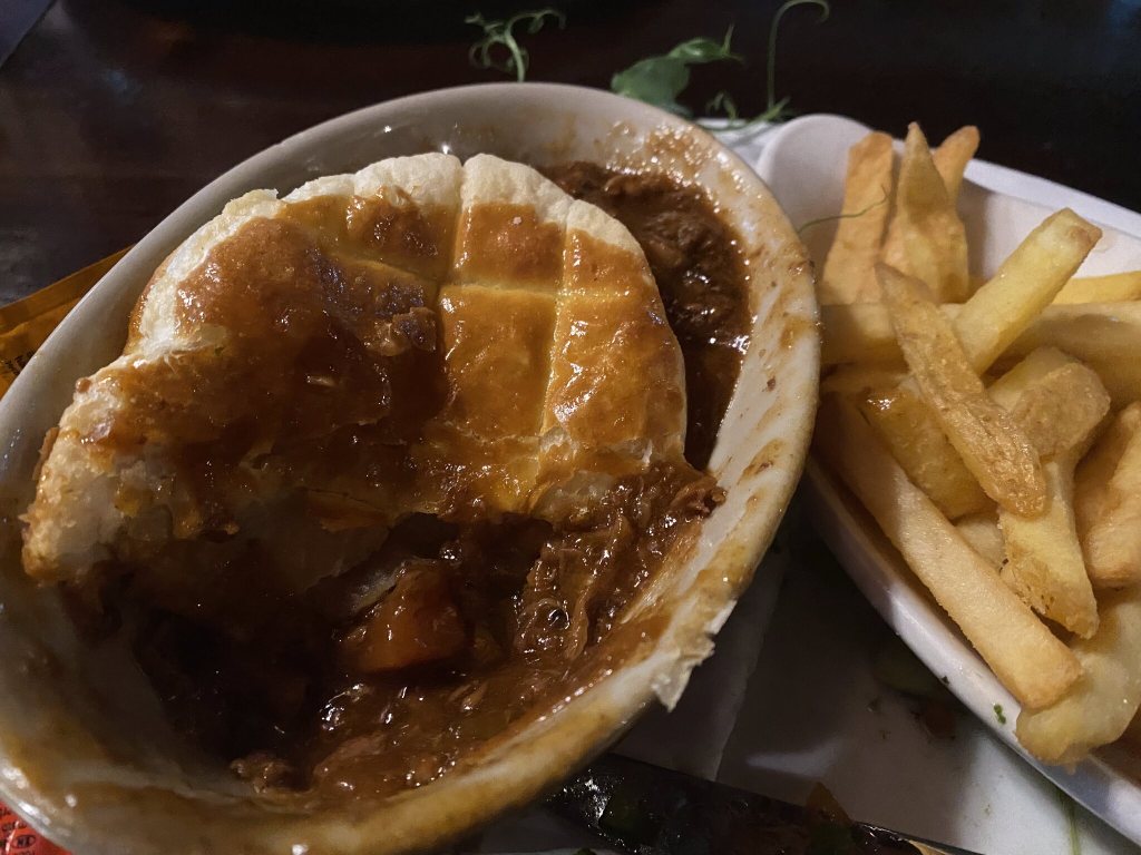 Irish pub food in Dublin
