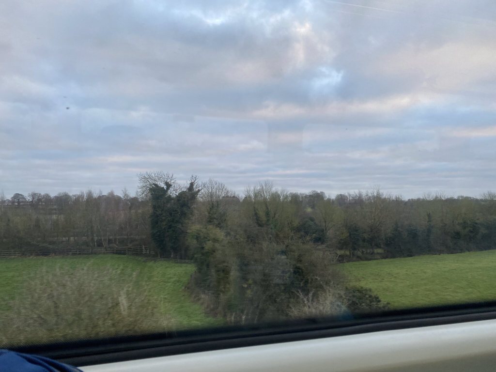 On the train from Dublin to Galway, Ireland