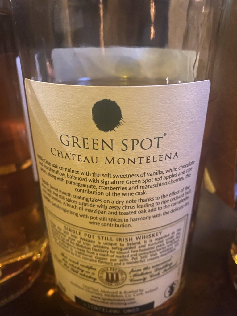 Green Spot Irish whiskey