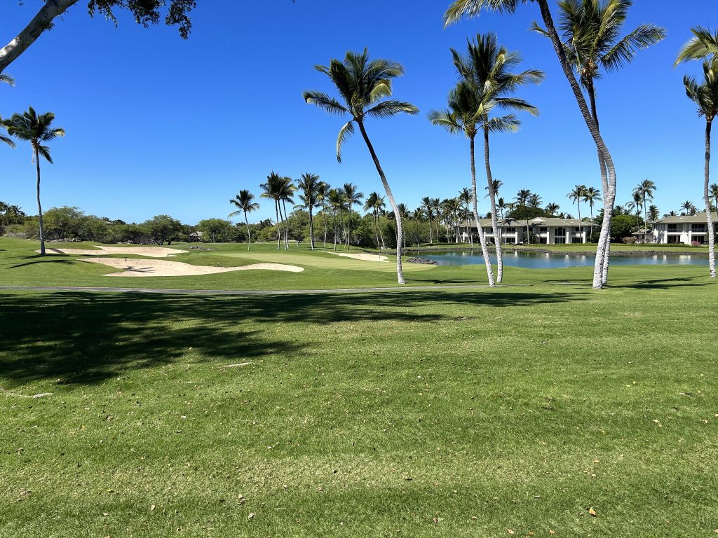 Golf course on the Kona coast, Hawaii
