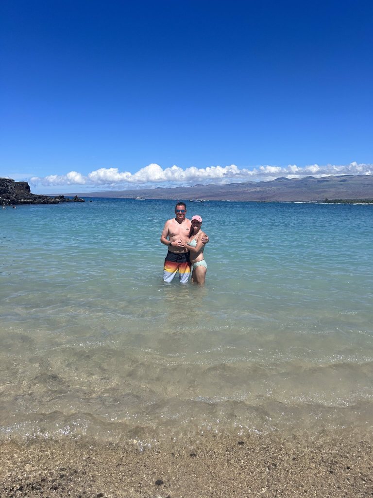 Beach on the Kona coast, Big Island, Hawaii
