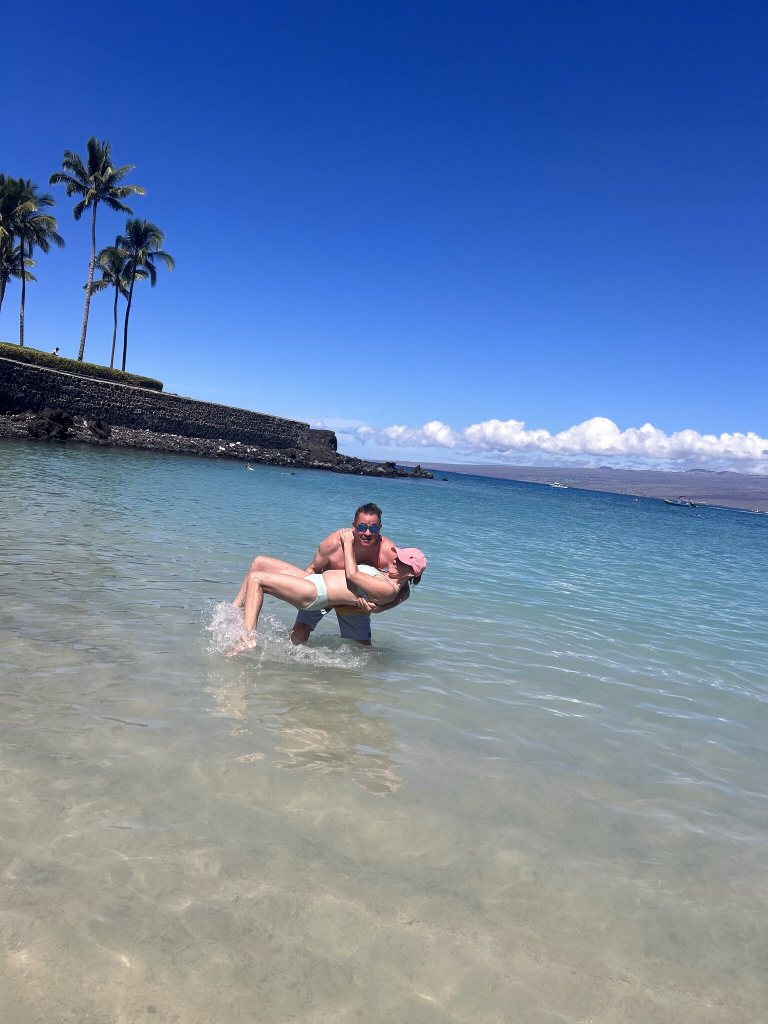 Beach on the Kona coast, Big Island, Hawaii