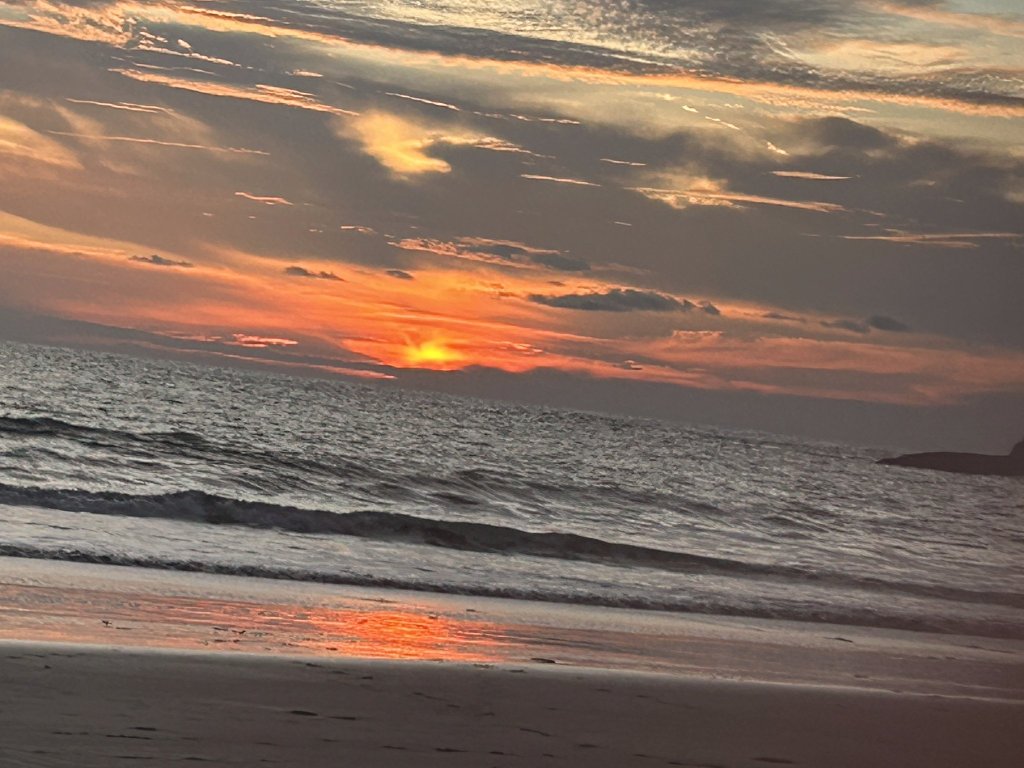 Sunset over Playa Marsella, Nicaragua